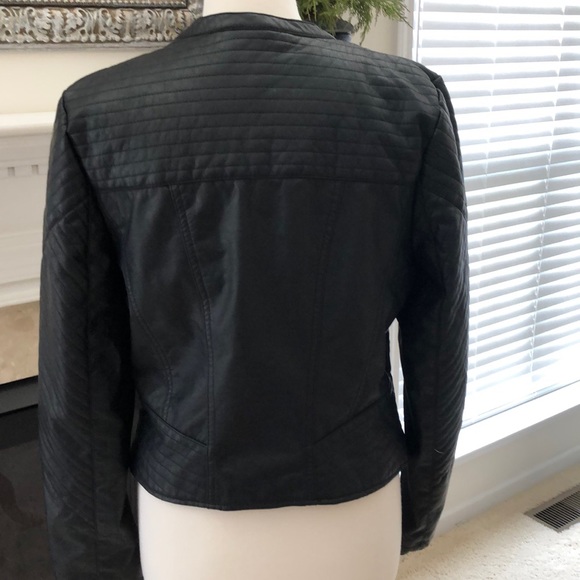 Laura Lane Faux Leather Moto Jacket - Picture 8 of 11